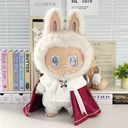 In Stock Zimomo the Leader Angel in Clouds Vinyl Doll LABUBU Cloth Dolls Clothes 58cm King'S Cloak Diamond Set Overalls Gift