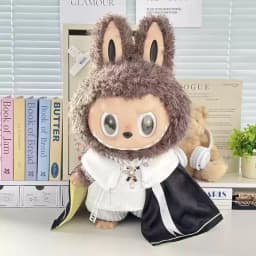 In Stock Zimomo the Leader Angel in Clouds Vinyl Doll LABUBU Cloth Dolls Clothes 58cm King'S Cloak Diamond Set Overalls Gift