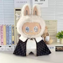 In Stock Zimomo the Leader Angel in Clouds Vinyl Doll LABUBU Cloth Dolls Clothes 58cm King'S Cloak Diamond Set Overalls Gift
