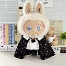 In Stock Zimomo the Leader Angel in Clouds Vinyl Doll LABUBU Cloth Dolls Clothes 58cm King'S Cloak Diamond Set Overalls Gift