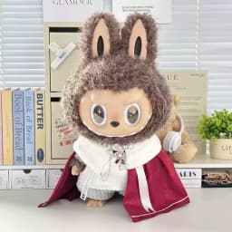In Stock Zimomo the Leader Angel in Clouds Vinyl Doll LABUBU Cloth Dolls Clothes 58cm King'S Cloak Diamond Set Overalls Gift