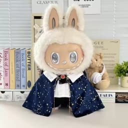 In Stock Zimomo the Leader Angel in Clouds Vinyl Doll LABUBU Cloth Dolls Clothes 58cm King'S Cloak Diamond Set Overalls Gift