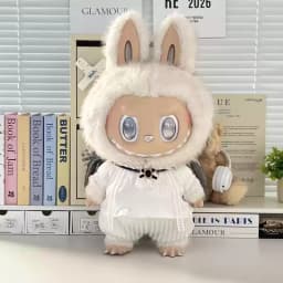 In Stock Zimomo the Leader Angel in Clouds Vinyl Doll LABUBU Cloth Dolls Clothes 58cm King'S Cloak Diamond Set Overalls Gift