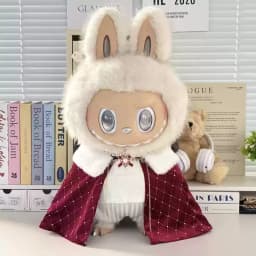 In Stock Zimomo the Leader Angel in Clouds Vinyl Doll LABUBU Cloth Dolls Clothes 58cm King'S Cloak Diamond Set Overalls Gift