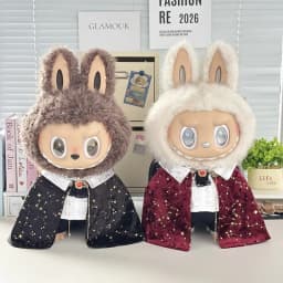 In Stock Zimomo the Leader Angel in Clouds Vinyl Doll LABUBU Cloth Dolls Clothes 58cm King'S Cloak Diamond Set Overalls Gift