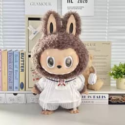 In Stock Zimomo the Leader Angel in Clouds Vinyl Doll LABUBU Cloth Dolls Clothes 58cm King'S Cloak Diamond Set Overalls Gift