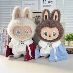 In Stock Zimomo the Leader Angel in Clouds Vinyl Doll LABUBU Cloth Dolls Clothes 58cm King'S Cloak Diamond Set Overalls Gift