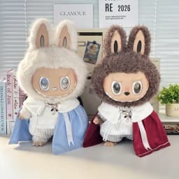 In Stock Zimomo the Leader Angel in Clouds Vinyl Doll LABUBU Cloth Dolls Clothes 58cm King'S Cloak Diamond Set Overalls Gift
