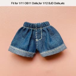 High Quality Dolls Wear Shorts Doll Jeans Shorts Handmade Doll Shorts Doll Clothes For 1/11OB11 Dolls Doll Accessories