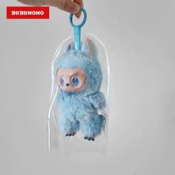 1.0 2.0 3.0 Gen Labubu Vinyl Figure Clear HD Rain Cover Sitting Party Protection Case Dustproof Display Case Accessory No Doll