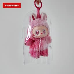 1.0 2.0 3.0 Gen Labubu Vinyl Figure Clear HD Rain Cover Sitting Party Protection Case Dustproof Display Case Accessory No Doll