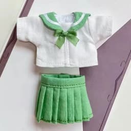 OB11 Doll Uniform Tie Shirt JK Pleated Skirt Clothes School Uniform, Student Set JK Uniform For 12 Points BJD Clothing 1/12