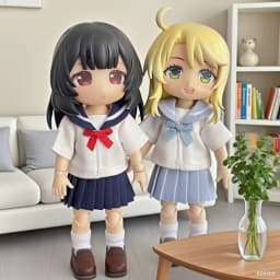 OB11 Doll Uniform Tie Shirt JK Pleated Skirt Clothes School Uniform, Student Set JK Uniform For 12 Points BJD Clothing 1/12