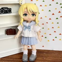 OB11 Doll Uniform Tie Shirt JK Pleated Skirt Clothes School Uniform, Student Set JK Uniform For 12 Points BJD Clothing 1/12