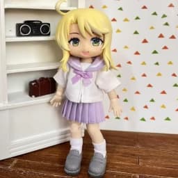 OB11 Doll Uniform Tie Shirt JK Pleated Skirt Clothes School Uniform, Student Set JK Uniform For 12 Points BJD Clothing 1/12