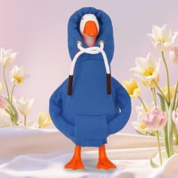 Funny 5 Inch Goose Outfits Red Hoodies Soft Solid Color Mini Porch Goose Hoodies Tabletop Goose Costume for Table Decoration
