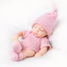 Mini 7 Inch Reborn Doll Sleeping Baby Doll 19cm Born Dolls Baby Toys ,The Best Gift for Girls.