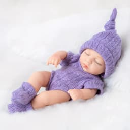 Mini 7 Inch Reborn Doll Sleeping Baby Doll 19cm Born Dolls Baby Toys ,The Best Gift for Girls.