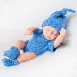 Mini 7 Inch Reborn Doll Sleeping Baby Doll 19cm Born Dolls Baby Toys ,The Best Gift for Girls.