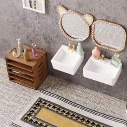 1/12 Dollhouse Bathroom Wash Basins Sinks Model Furniture Decoration Dolls Home Accessories