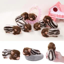 New Striped Pattern Silicone Small Boar Reborn Doll Toy Kids Interactive Educational Decompression Lifelike Cute Piggy Pet Toy