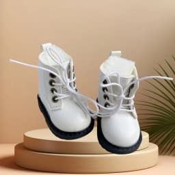 New 6.5cm Short Ankle Boots 1/4 Scale Doll Footwear for Mia Corolle Paola Reina Retro Lace-Up Sturdy Sole Fashion Gift Toy Shoes