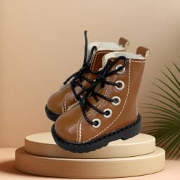 New 6.5cm Short Ankle Boots 1/4 Scale Doll Footwear for Mia Corolle Paola Reina Retro Lace-Up Sturdy Sole Fashion Gift Toy Shoes