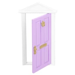 Mini Wooden Door Bright Color Vivid Details Smoother Edge Dollhouse Miniature Fairy Door For 1:12 Doll House GiftsMint