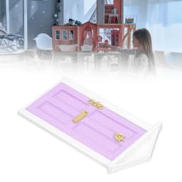 Mini Wooden Door Bright Color Vivid Details Smoother Edge Dollhouse Miniature Fairy Door For 1:12 Doll House GiftsMint