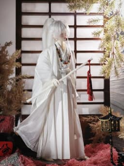 New 1/4 Doll's Clothes Suit for 45cm Bjd Doll Ancient China Hanfu Set Dress Up Toys Play House Gift Doll Accessories, No Doll