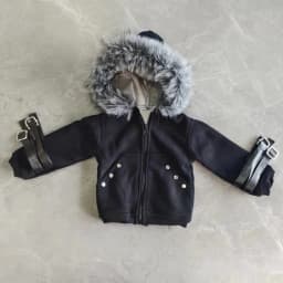 New 1/3 Doll's Clothes for 73cm Male Bjd Doll Warm Winter Big Hair Collar Hoodie Coat Dress Up Toys Play House Doll Accessories