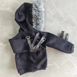 New 1/3 Doll's Clothes for 73cm Male Bjd Doll Warm Winter Big Hair Collar Hoodie Coat Dress Up Toys Play House Doll Accessories