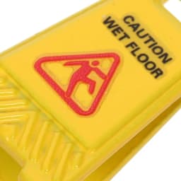 Caution Wet Floor Sign Warning Sign Model Figurine Miniature Scene Decoration 15UB