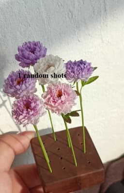 Handmade Clay Vine Plants Collection: Wisteria, Ivy & Rose Vine Miniatures with Lotus & Chrysanthemum for 1:6 Dollhouse Garden