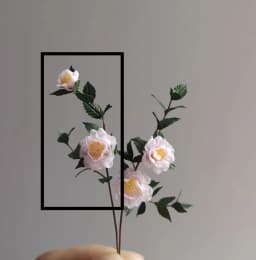 Handmade Clay Vine Plants Collection: Wisteria, Ivy & Rose Vine Miniatures with Lotus & Chrysanthemum for 1:6 Dollhouse Garden