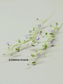 Handmade Clay Vine Plants Collection: Wisteria, Ivy & Rose Vine Miniatures with Lotus & Chrysanthemum for 1:6 Dollhouse Garden