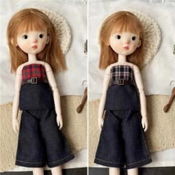 For Blythe Doll Clothing Turtleneck Sweater Jeans Set Pleated Dress Jk Skirt Outfit Clothes OB24 OB22 1/6 Long Leg HelloKitty