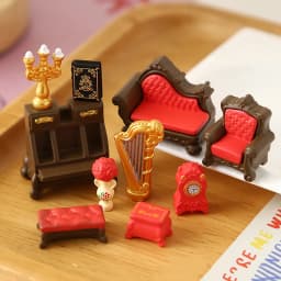 1/12 Dollhouse Simulation Mini Furniture Model Dollhouse Living Room Scene Decoration Dolls House Ornament Pretend Play Toys