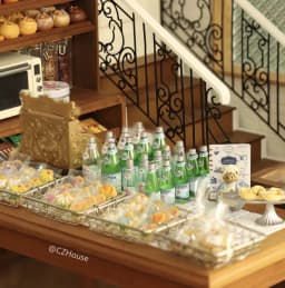 1/6 Scale Miniature Dessert Collection: Heart Cake, Churros, Smile Cookies Soda Bottle & Tiny Bear for BJD Dollhouse Party Scene