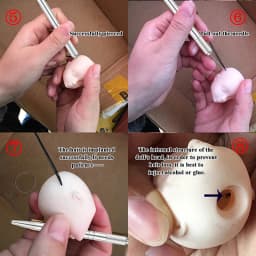 0.8mm DIY Doll Hair Reroot Needle Kit Repaint Baby Head Reborn Hair Rooting Tools Wig Making Supplies