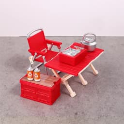 Dollhouse Miniature Camping Picnic Set Folding Chair Gas Stoves Model Decor Toy Doll House Accessories