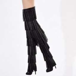 Doll Shoes Parts 1/6 Supermodel Doll Fashion Versatile Knee-High Boots Senior Sense Tassel Boots For FR2 Babi Royalty Obitsu