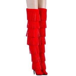 Doll Shoes Parts 1/6 Supermodel Doll Fashion Versatile Knee-High Boots Senior Sense Tassel Boots For FR2 Babi Royalty Obitsu