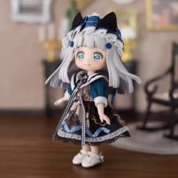 For Obitsu 11 Doll Cat Maid Style Cute Dress Clothes Suit For OB11 Gsc 1/12 Bjd YMY Body Doll Outfit Clothes Gift Idea