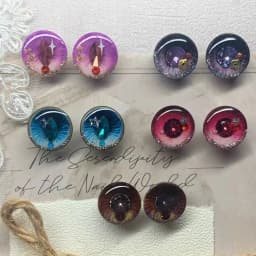 Blythe Eyes Chips Pupil Eye Pattern Thin Eye Chips Suitable for Blythe Doll Handmade Doll Accessories Toy Gifts Shiny Eye Piece
