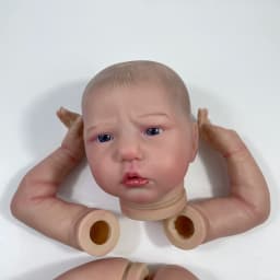 MRB 19 inch Already Painted Reborn Doll Kits Ellie-Sue With Blue Eyes Vinyl Reborn 3D Painted Skin Unassembled DIY Doll Kit Mold