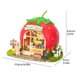 DIY Miniature Dollhouse Cake Shop 3D Wooden Puzzle Mini House Kit Handmade Mini Bakery Model Perfect Birthday Gift