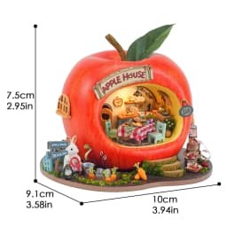 DIY Miniature Dollhouse Cake Shop 3D Wooden Puzzle Mini House Kit Handmade Mini Bakery Model Perfect Birthday Gift