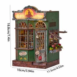 DIY Miniature Dollhouse Cake Shop 3D Wooden Puzzle Mini House Kit Handmade Mini Bakery Model Perfect Birthday Gift