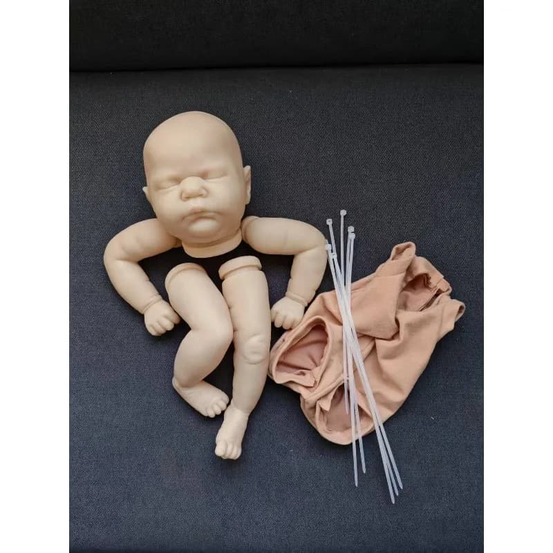 18Inch Unpainted Reborn Kit Romilly Unfinished Reborn Blank Doll Kits with Body Cloth